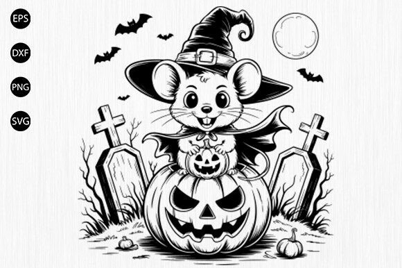 Download Halloween Mouse Svg, Spooky Mouse Svg - Premium Resources